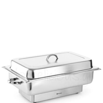 Bain-Marie Ηλ POLLINA 1/1 [61,5x35,5|28 cm] 800 W Ασημί|Hendi