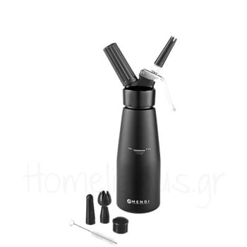 Σιφόν Σαντιγί KITCHEN LINE Black 500 ml Αλουμίνιο Μαύρο|Hendi