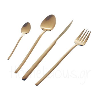 Μαχαιροπίρουνα STICK GOLD 21,5 cm Inox Χρυσαφί|Herdmar