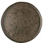 Πιάτο Ρηχό PHOBOS MARRONE Flat Stoneware Καφέ Σκούρ