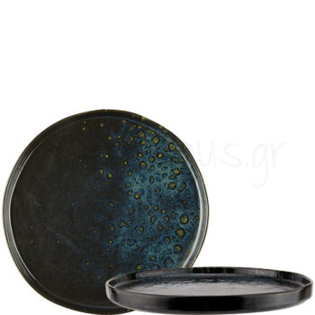 Πιάτο Ρηχό PHOBOS NERO Flat Stoneware Μπλε Σκούρο|Le Coq