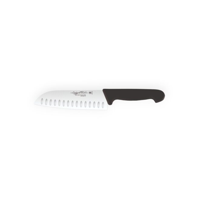 Μαχαίρι Santoku Granton 18 cm Inox Μαύρο | Cutlery-Pro