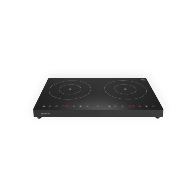 Εστία Ηλ. Induction BLACK LINE [1x1800W & 1x1700 W] 3500 W Μαύρο | Hendi