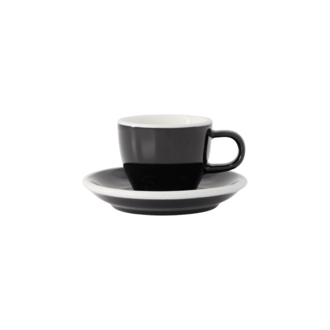 Φλιτζάνι & Πιατάκι Espresso CLASSIC Demitasse 7 cl Πορσελάνη Μαύρο-Acme